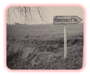 Straßenverkehrsschild an der Hemsdorfer Kreuzung um 1974