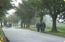 Während der Baumasnahme mußten die Hemsdorfer zu Fuß bis zur Rodenslebener Chausse laufen.