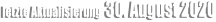 letzte Aktualisierung  30. August 2020